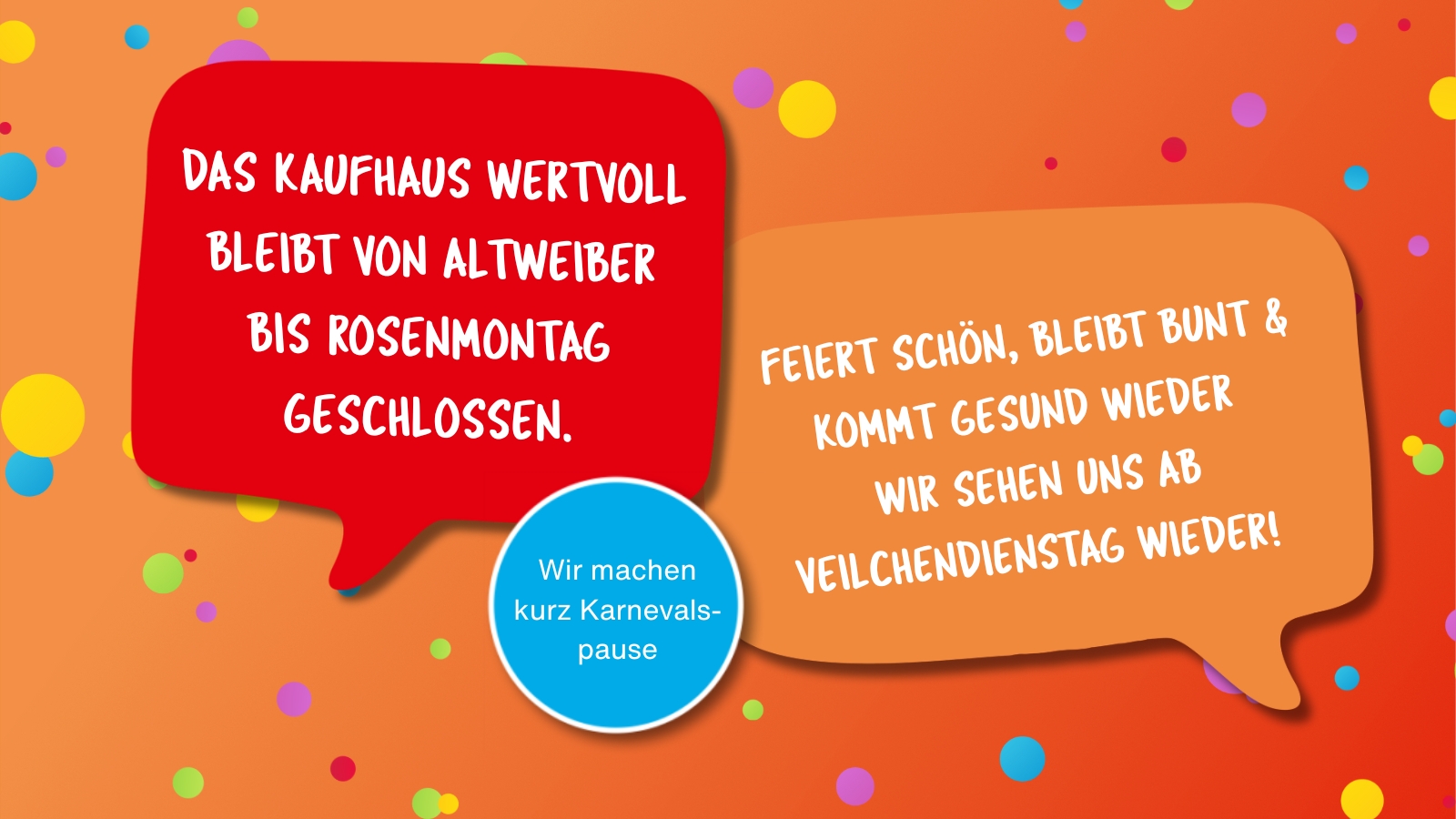 Karneval geschlossen  Website