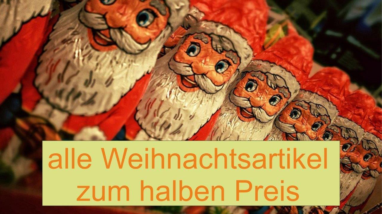 Weihnachtsartikel reduziert